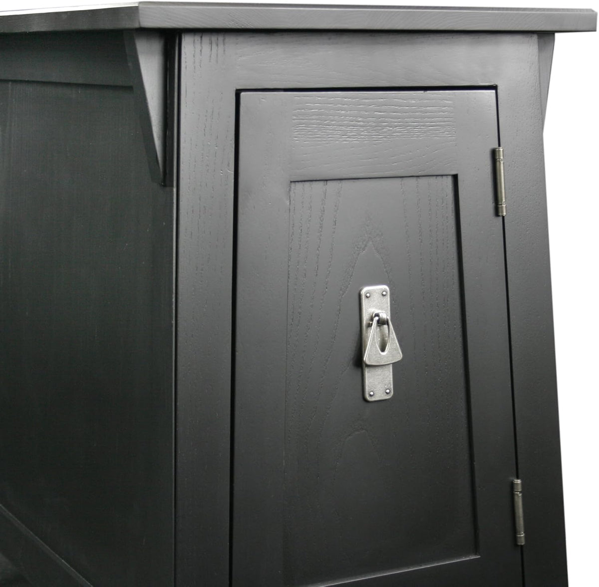 Slate Black Cabinet End Table C8335