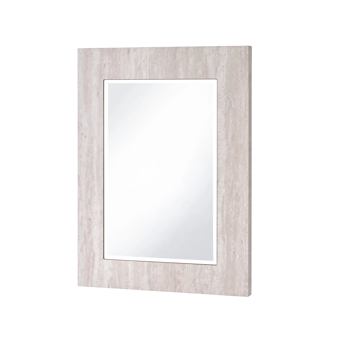 White 31-inch Wood Wall-Mounted Mirror A25805
