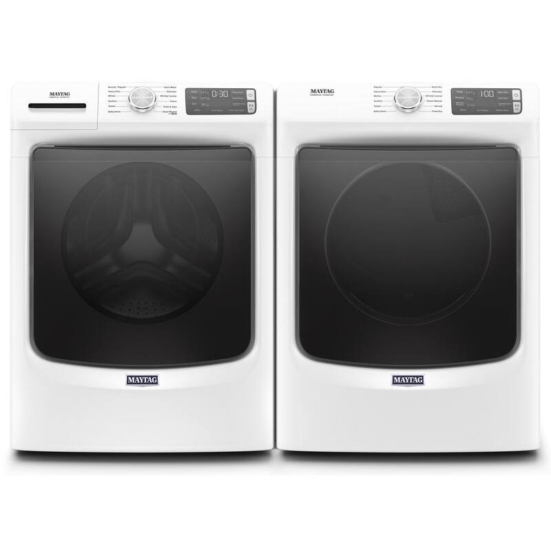 7.3 cu. ft. White Stackable Gas Vented Dryer with Steam D987