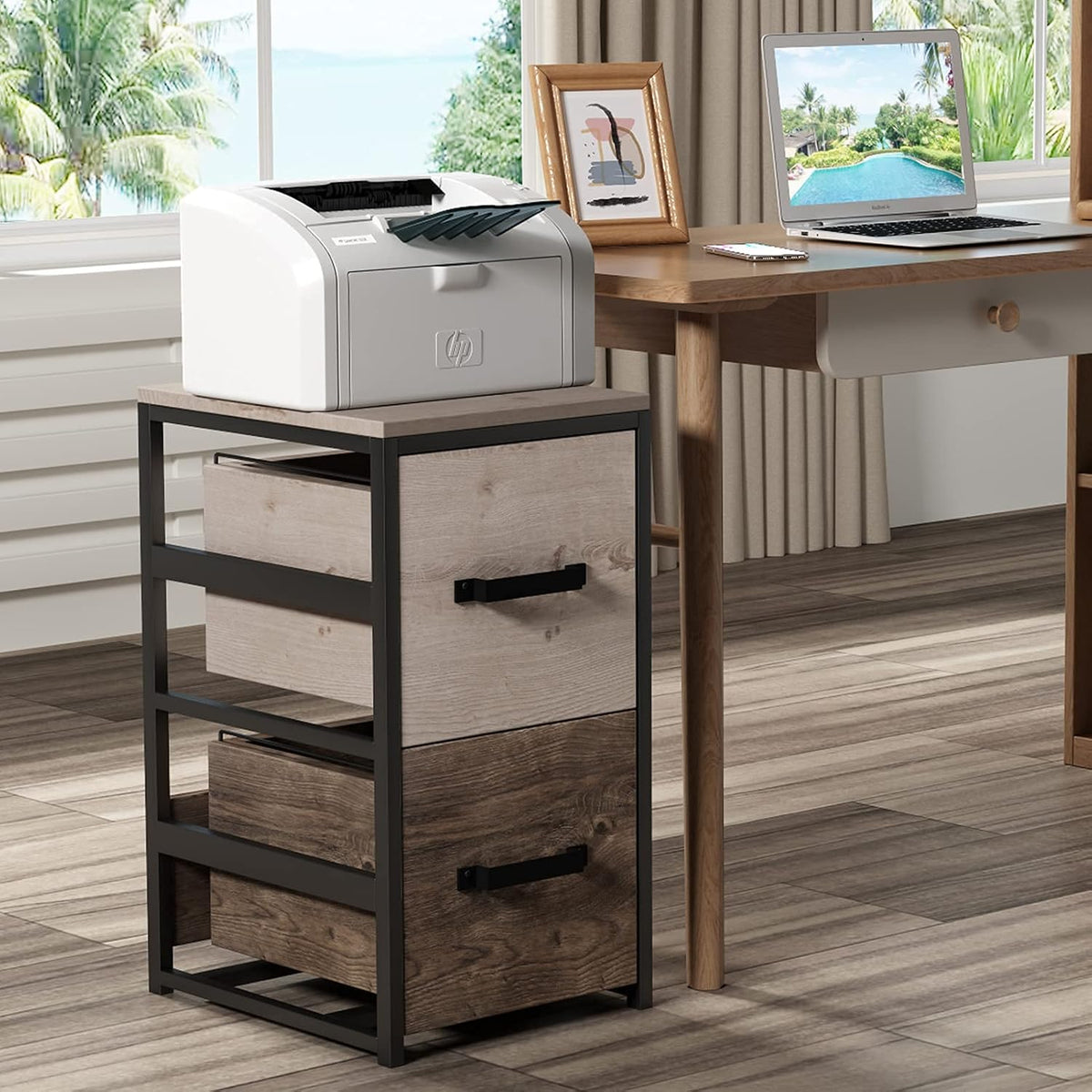 Wood Lateral File Cabinet with 1 Drawer V85866