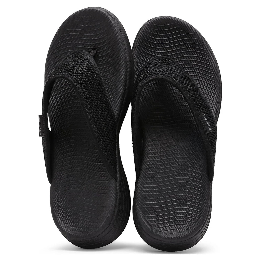 Black Flip Flops Thong Sandals F25462