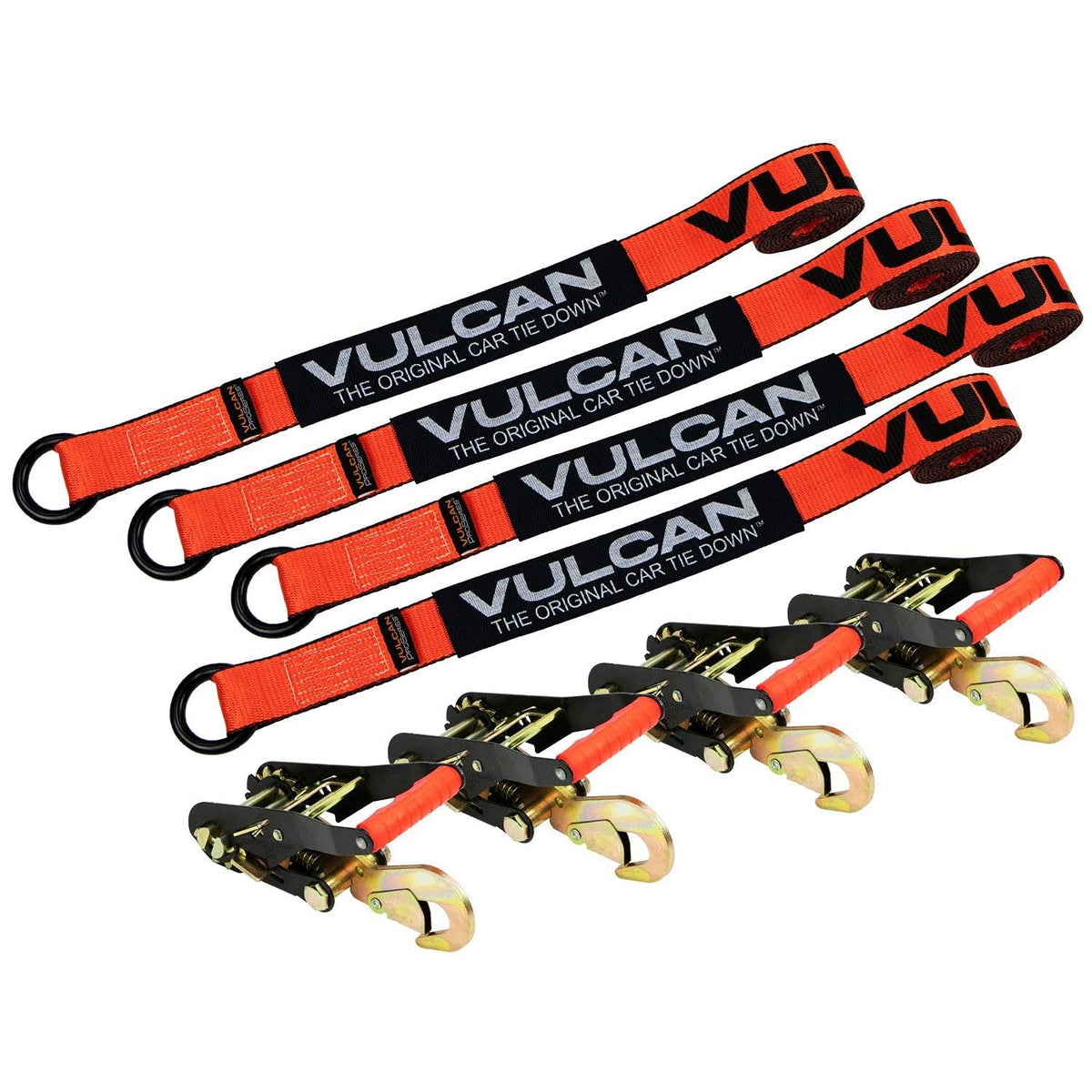 Tie Down Kit with Snap Hook Ratchets, 4 Pack P5382