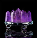 Natural Amethyst 7 Chakra Crystal Wand 1.96 Inch F475906