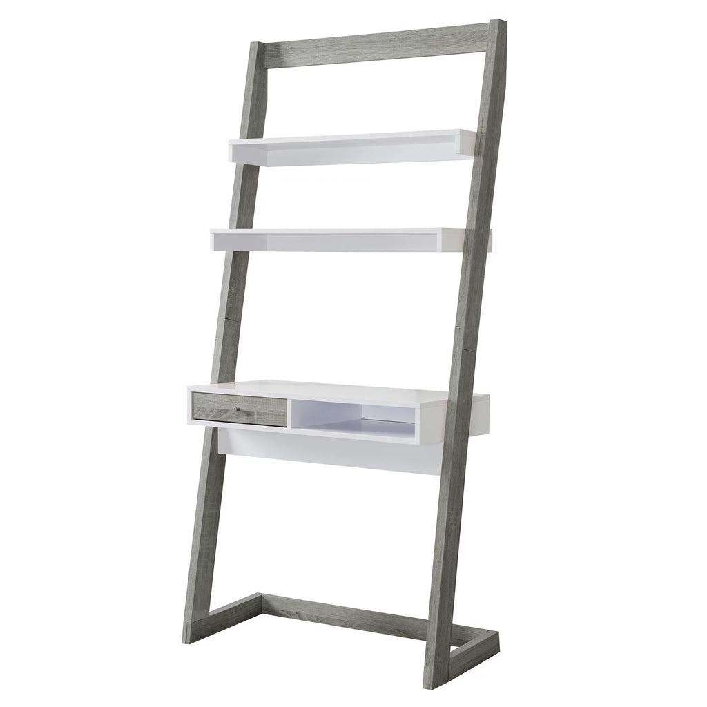 Leaning Writing Desk with Shelves S370