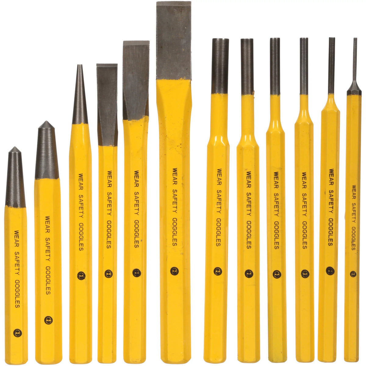 Cold Chisel and Punch Set 12 ct Pack I727512