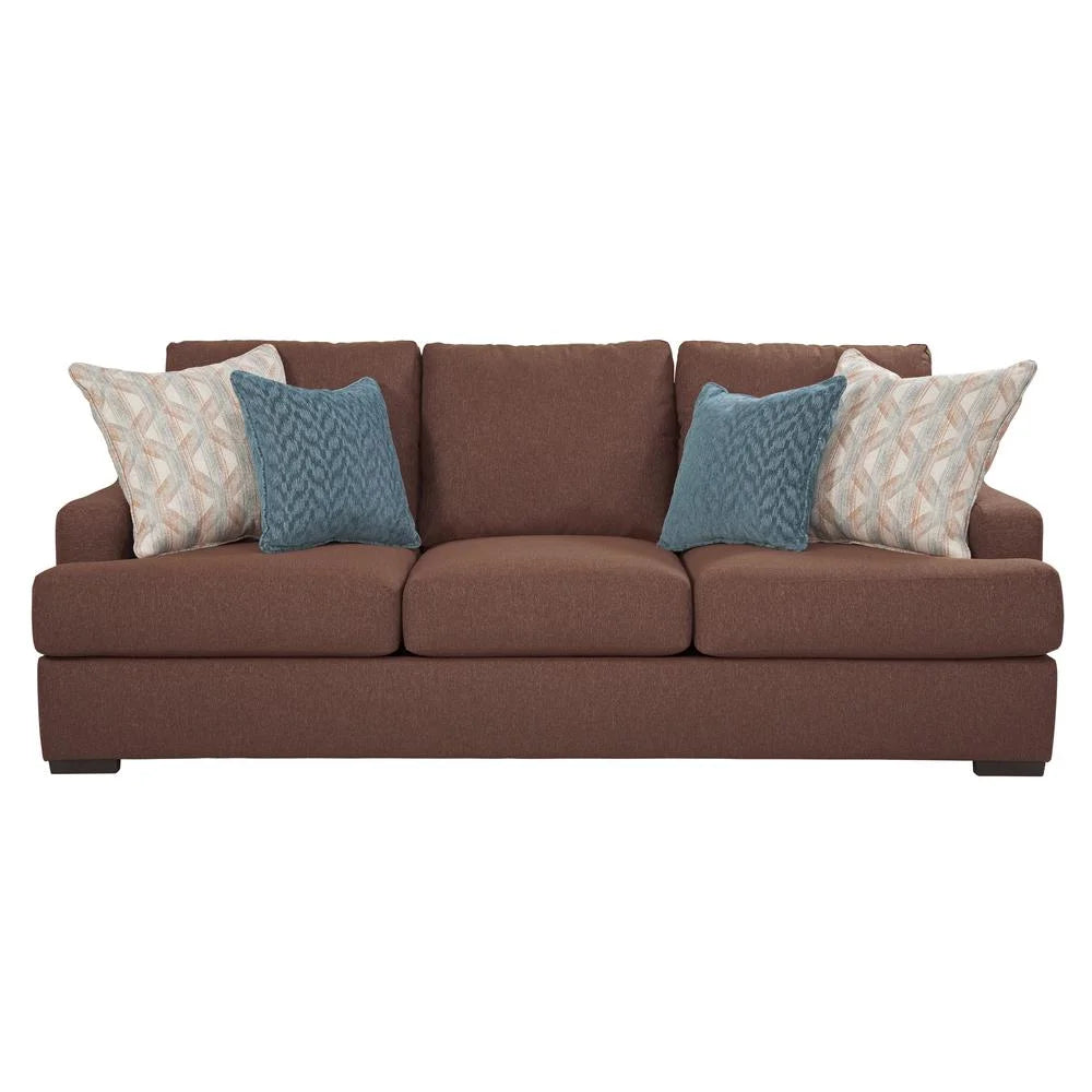 Cinnamon Sloped Track Arm Sofa D282