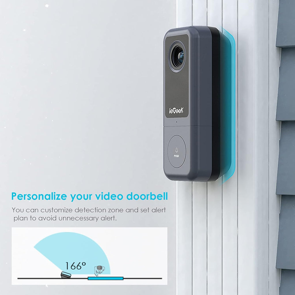 Wired Video Doorbell Camera with Chime, 2K HD, 2-Way Audio, IP54 Waterproof, Pack of 2 M945