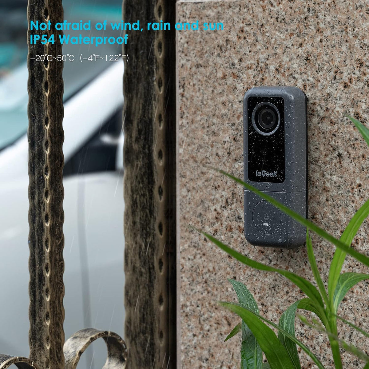 Wired Video Doorbell Camera with Chime, 2K HD, 2-Way Audio, IP54 Waterproof, Pack of 2 M945