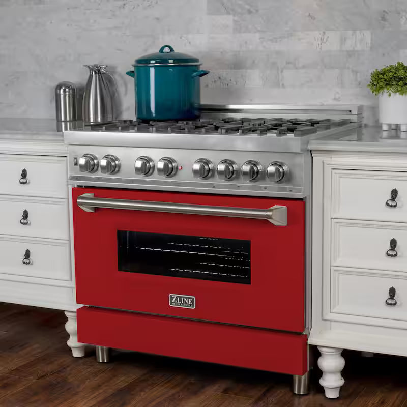 6 Burner Dual Fuel Range with Stainless Steel F836091