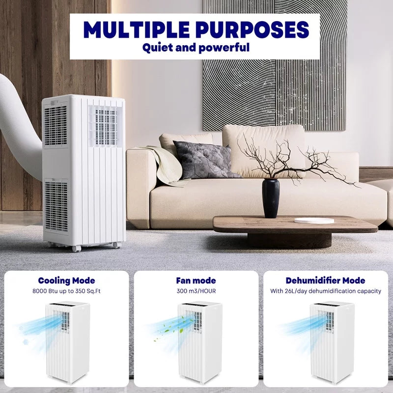 Portable Air Conditioner 5000BTU Black H47096
