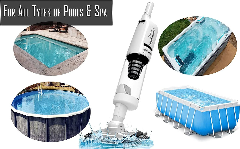 Cordless Handheld Rechargeable Pool Vacuum with Roller and Brushes I9215