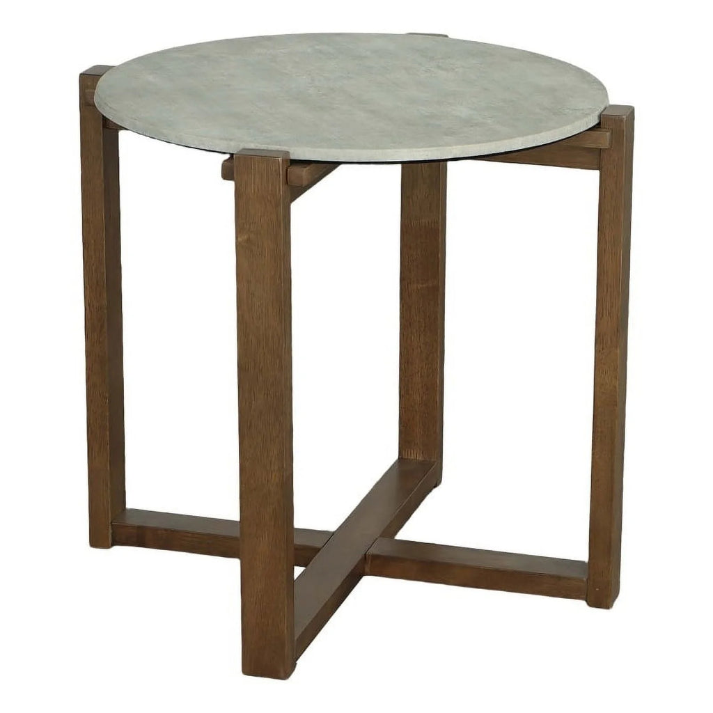 Round Wood End Table L8099