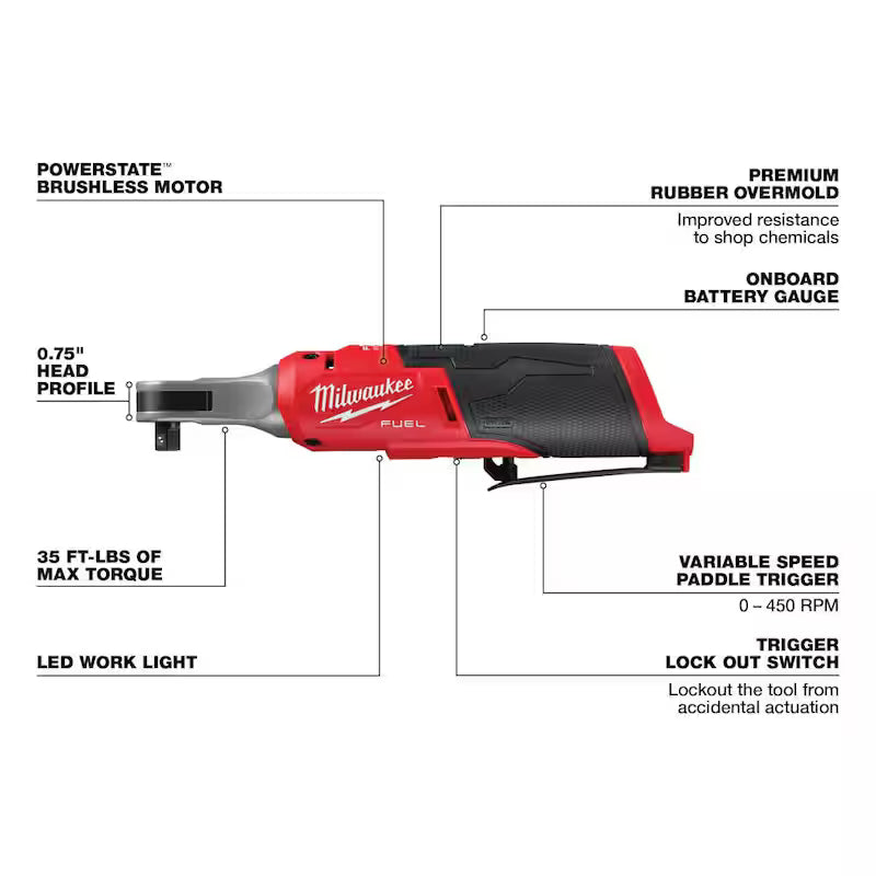 12-Volt Lithium-Ion Brushless Cordless 3/8 in. Ratchet R855358