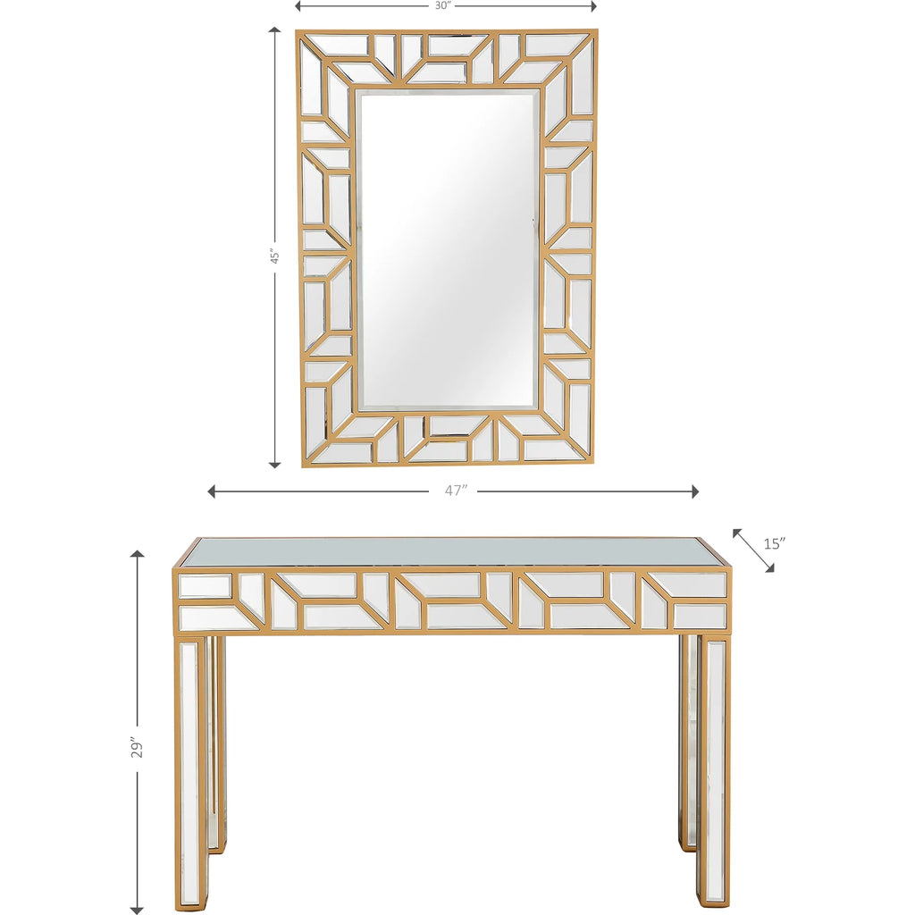 Wall Mirror and Console Table V6101
