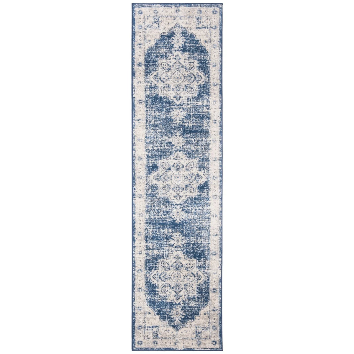 2' x 20' Floral Bordered Runner Rug S640583