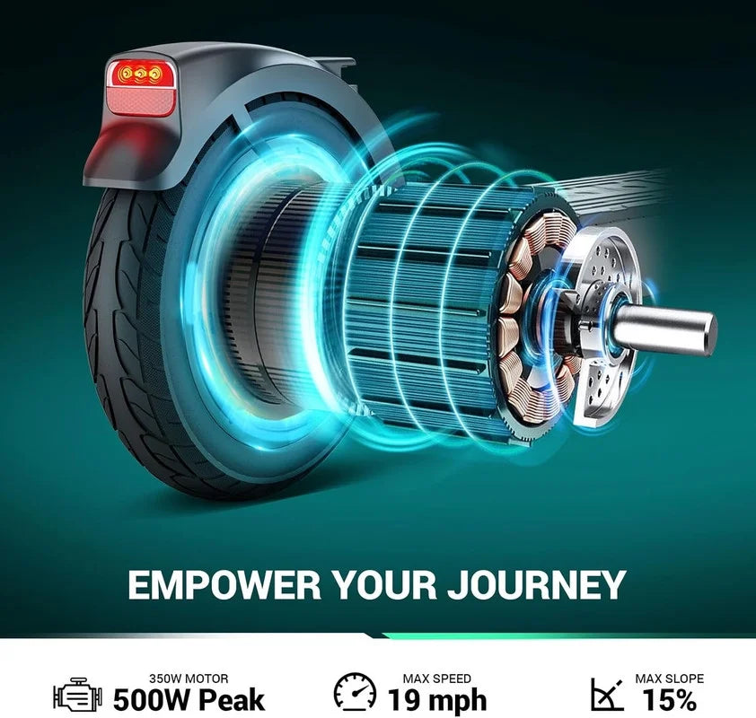 Electric Scooter with 500W Motor, 8.5 Solid Tires, 15 Miles Range B650