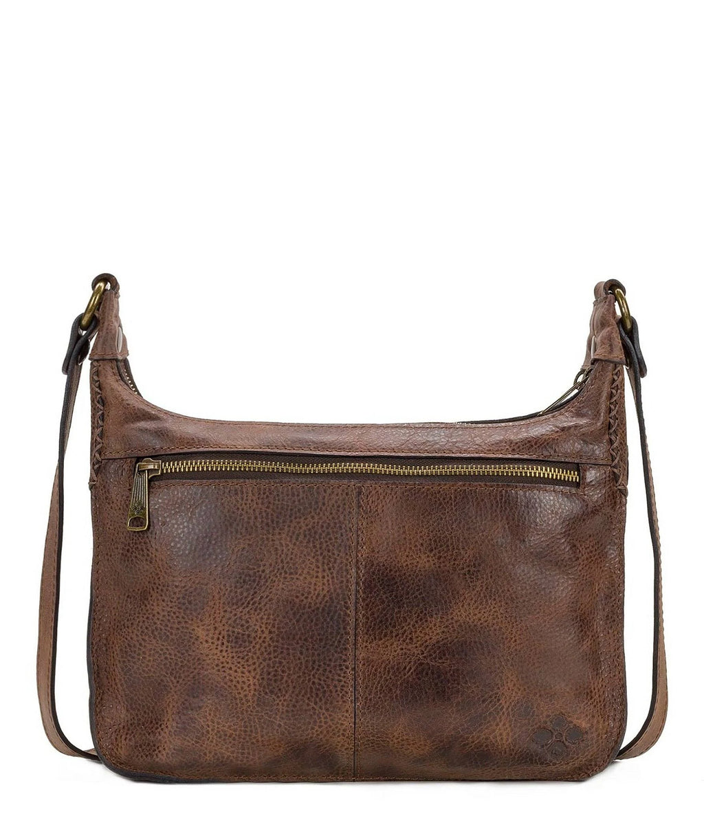 Distressed Leather Crossbody Z90405