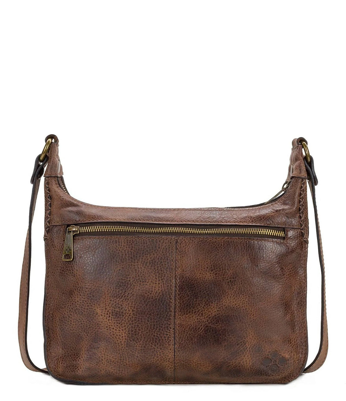 Distressed Leather Crossbody Z90405