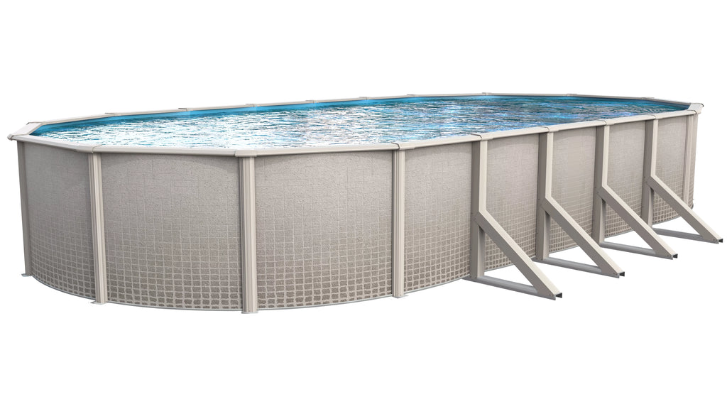 15' x 30' Oval 48 Wall Swimming Pool Kit with Liner Z998779