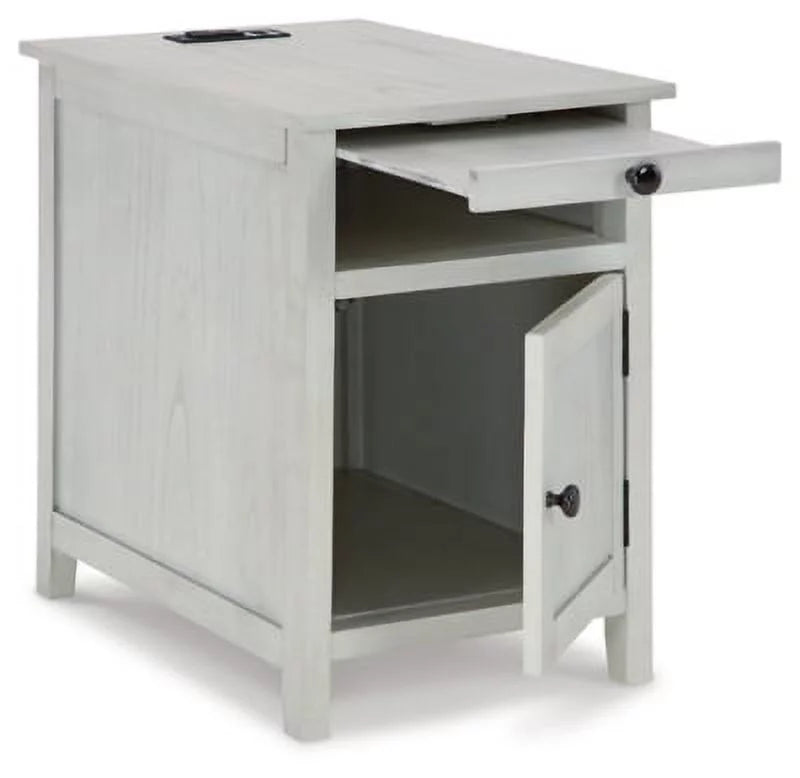 Antique White Chairside End Table C9282