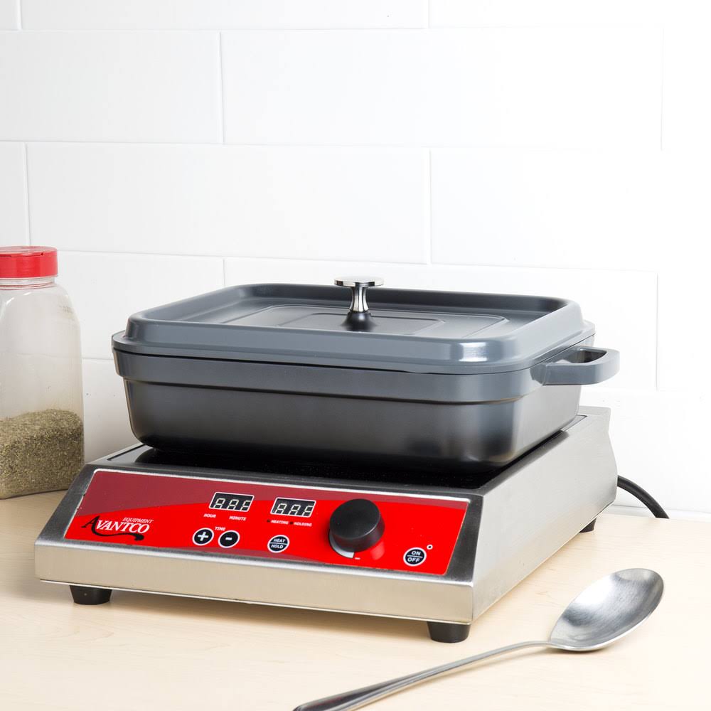 Lightweight Cast Aluminum Roaster Pan with Lid, 5 Quart, Gray H8720