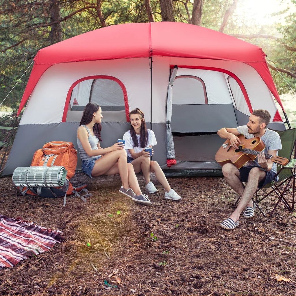 14 People Waterproof Windproof Camping Tent with 2 Doors V674