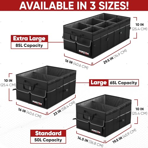 Collapsible Multi Compartment Car Trunk Organizer R27397