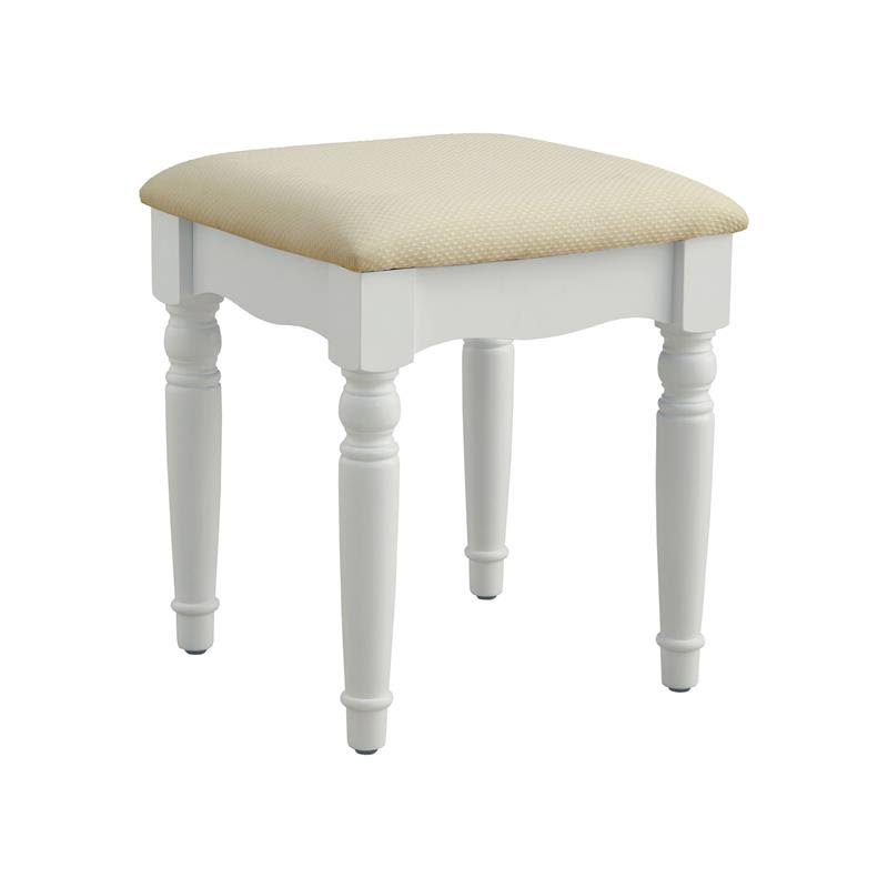 3-Piece White Wood Bedroom Vanity Set O68081