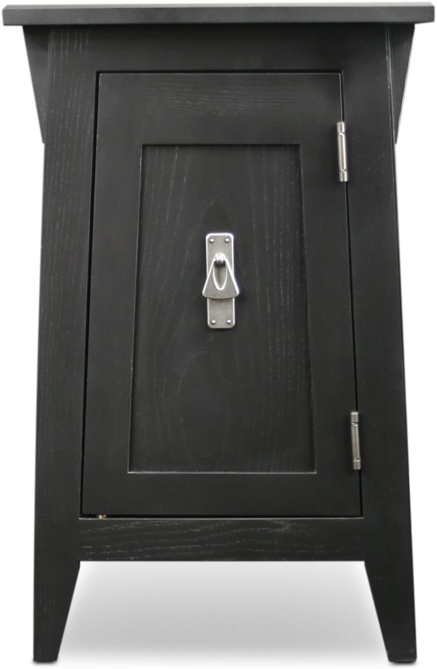 Slate Black Cabinet End Table C8335