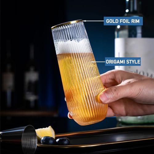 48 Pack 9Oz Plastic Stemless Champagne Flutes A380