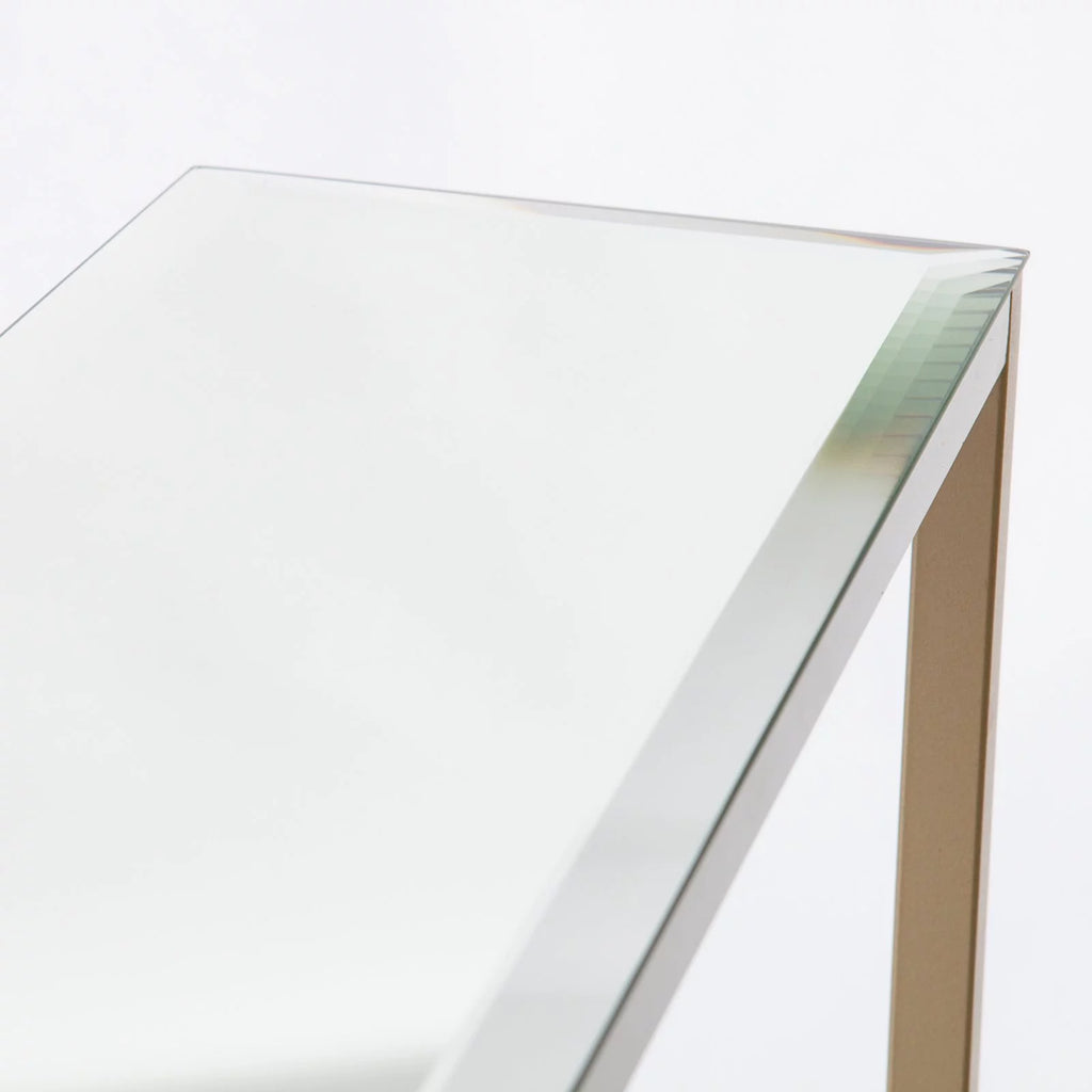 Gold Narrow Mirror Top Console Table N273250