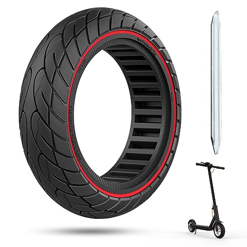 10 inch Solid Rubber Scooter Tire 2pc Black P7634