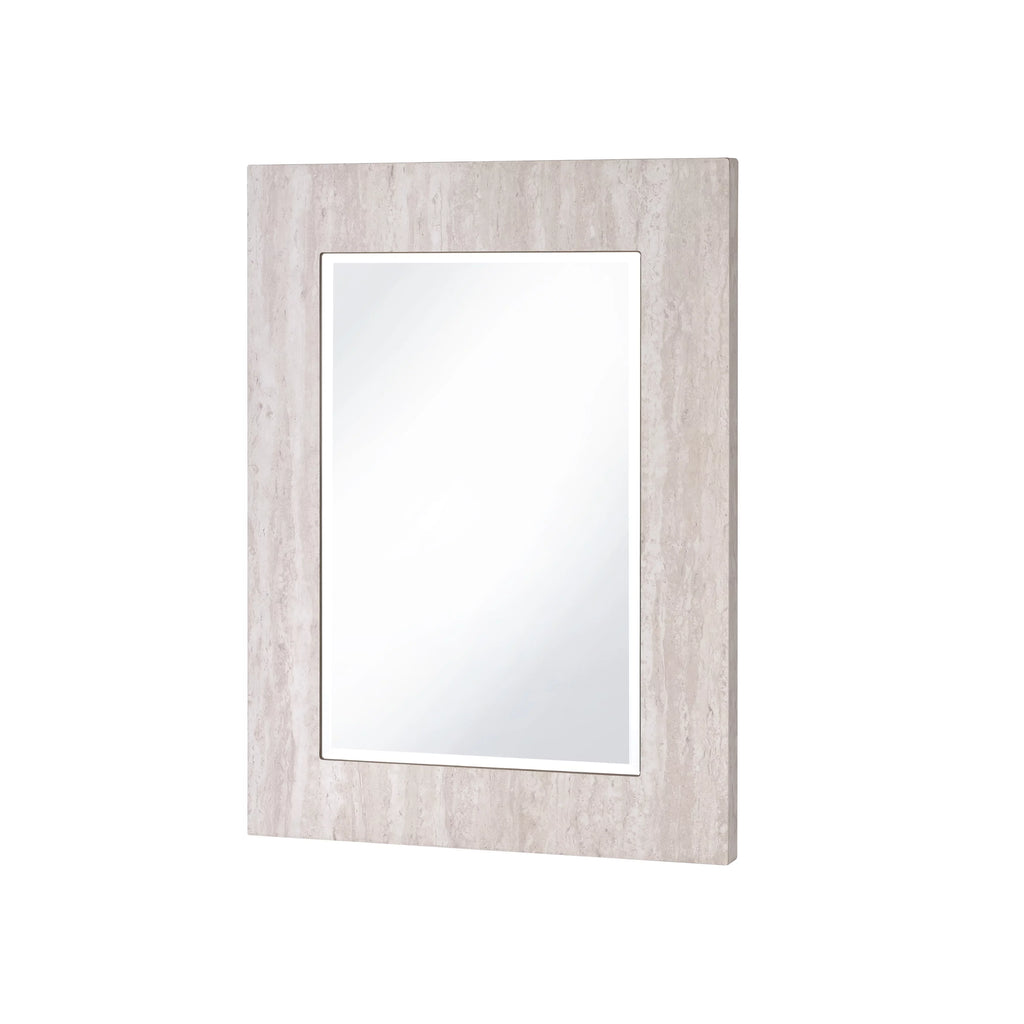 White 31-inch Wood Wall-Mounted Mirror A25805