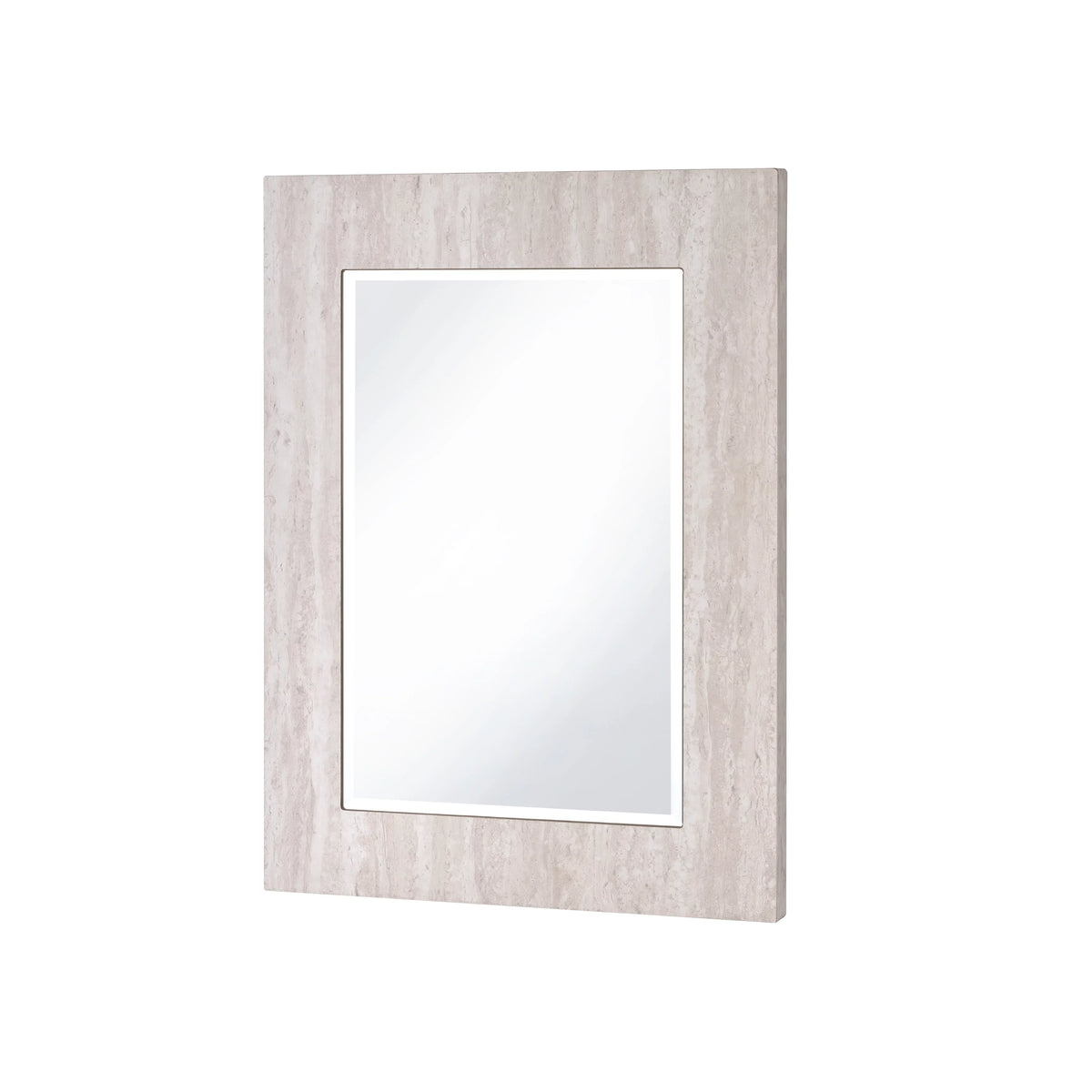 White 31-inch Wood Wall-Mounted Mirror A25805