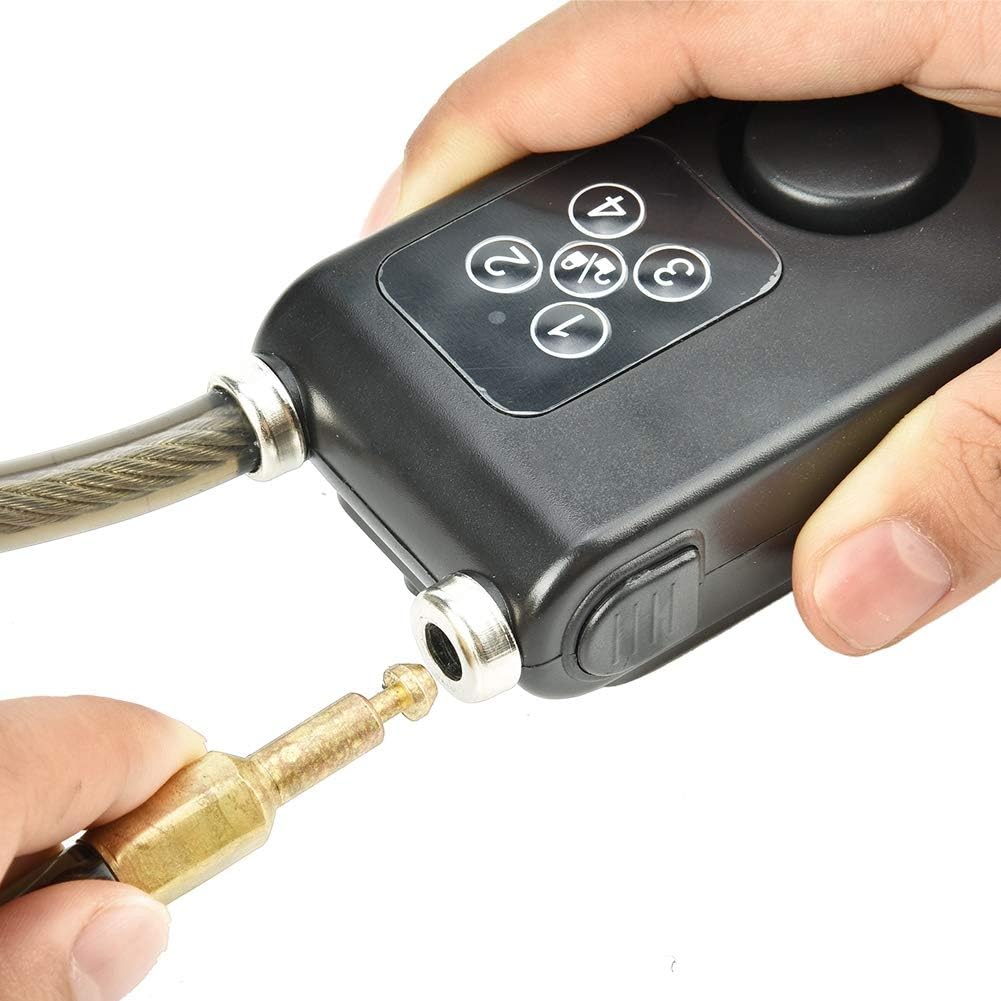 Anti-Theft Wireless Remote Control Alarm Bike Lock 4-Digit Password IP55 Waterproof H474319