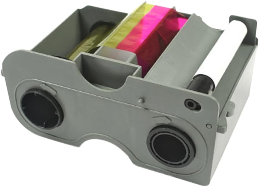YMCKO Full Color Ribbon Cartridge with Resin Black and Clear Overlay Panel E95928