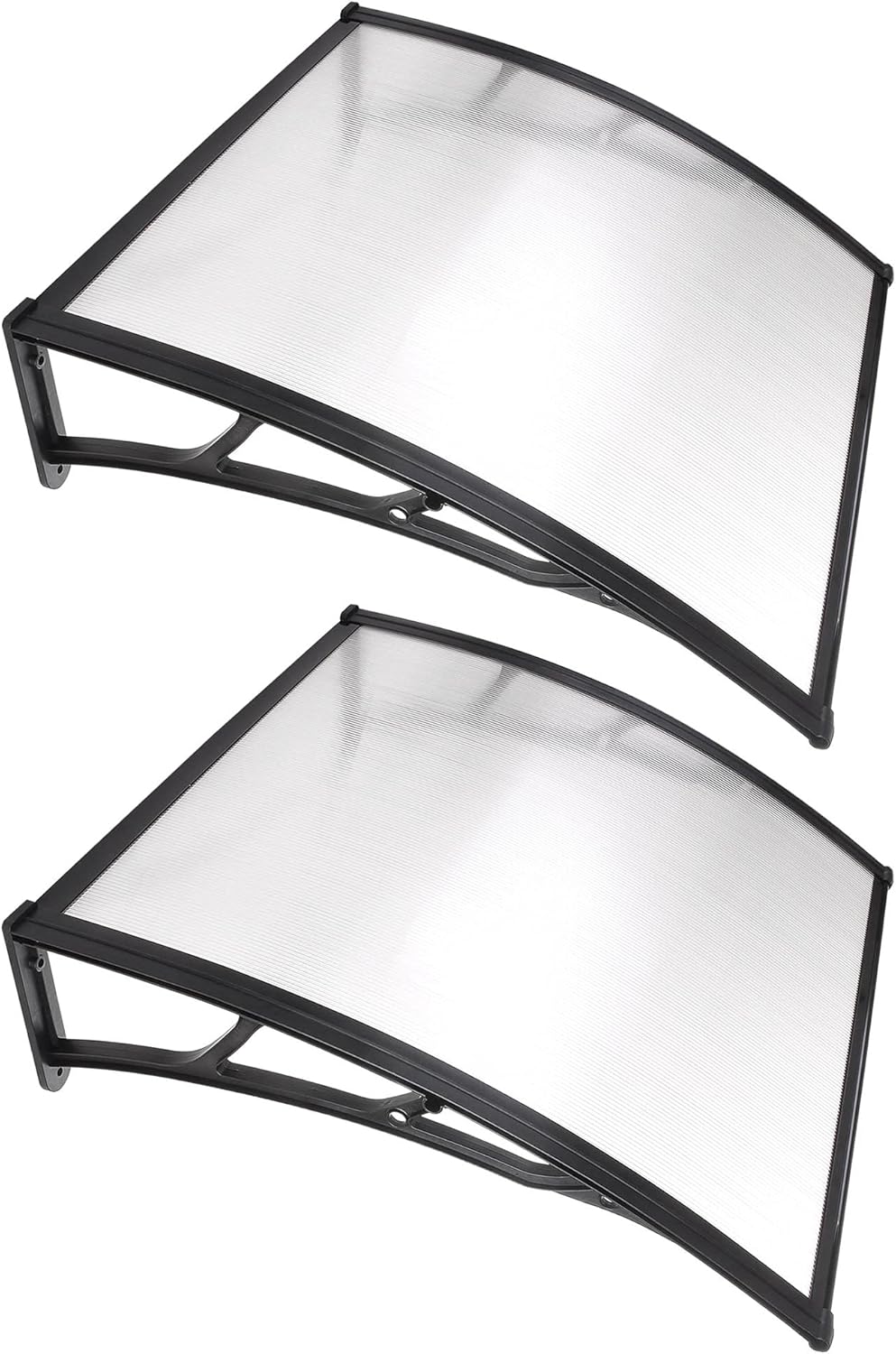 40x40 Clear Door Window Awning Patio Cover Polycarbonate Hollow Sheet Q448813