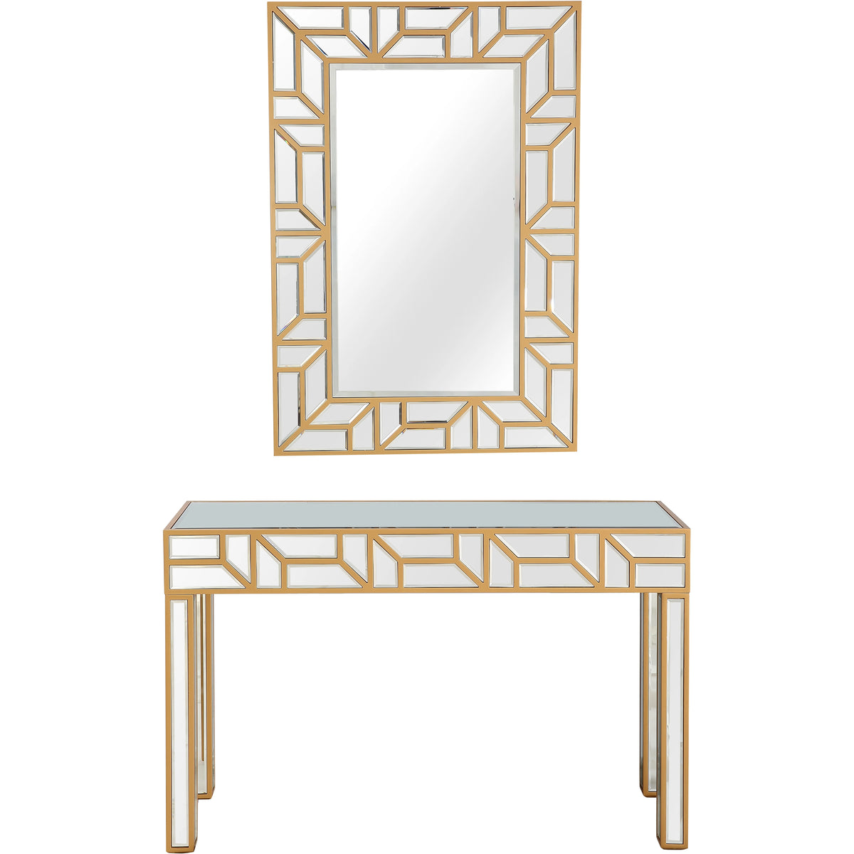 Wall Mirror and Console Table V6101