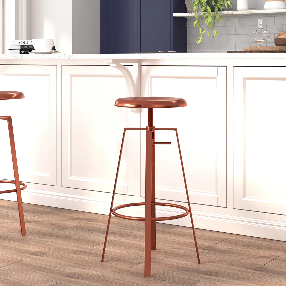 Adjustable Height Swivel Lift Barstool U98830