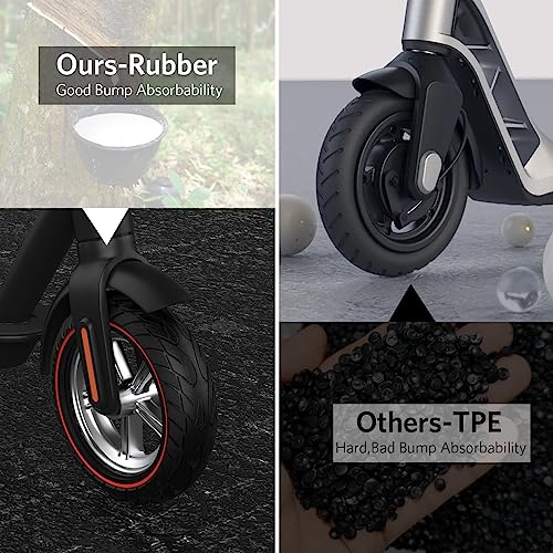 10 inch Solid Rubber Scooter Tire 2pc Black P7634