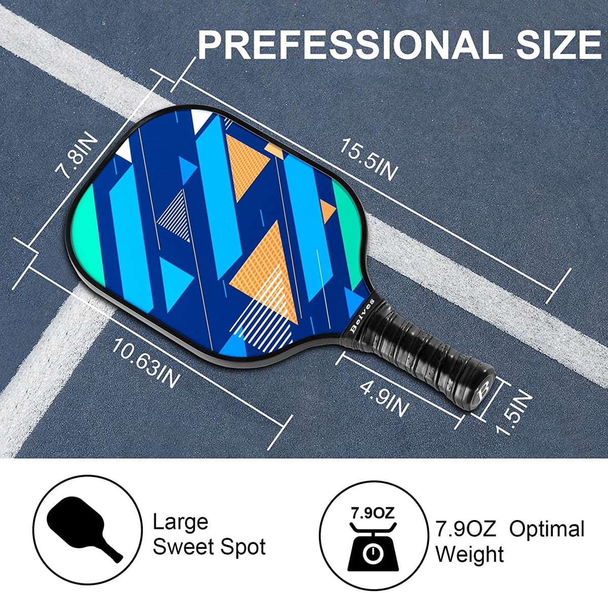 Carbon Fiber Graphite Pickleball Paddles F8805