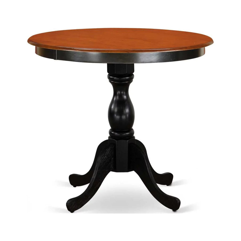 3-Piece Round Dining Table Set with 2 Wooden Chairs R768