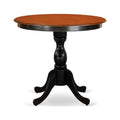 3-Piece Round Dining Table Set with 2 Wooden Chairs R768