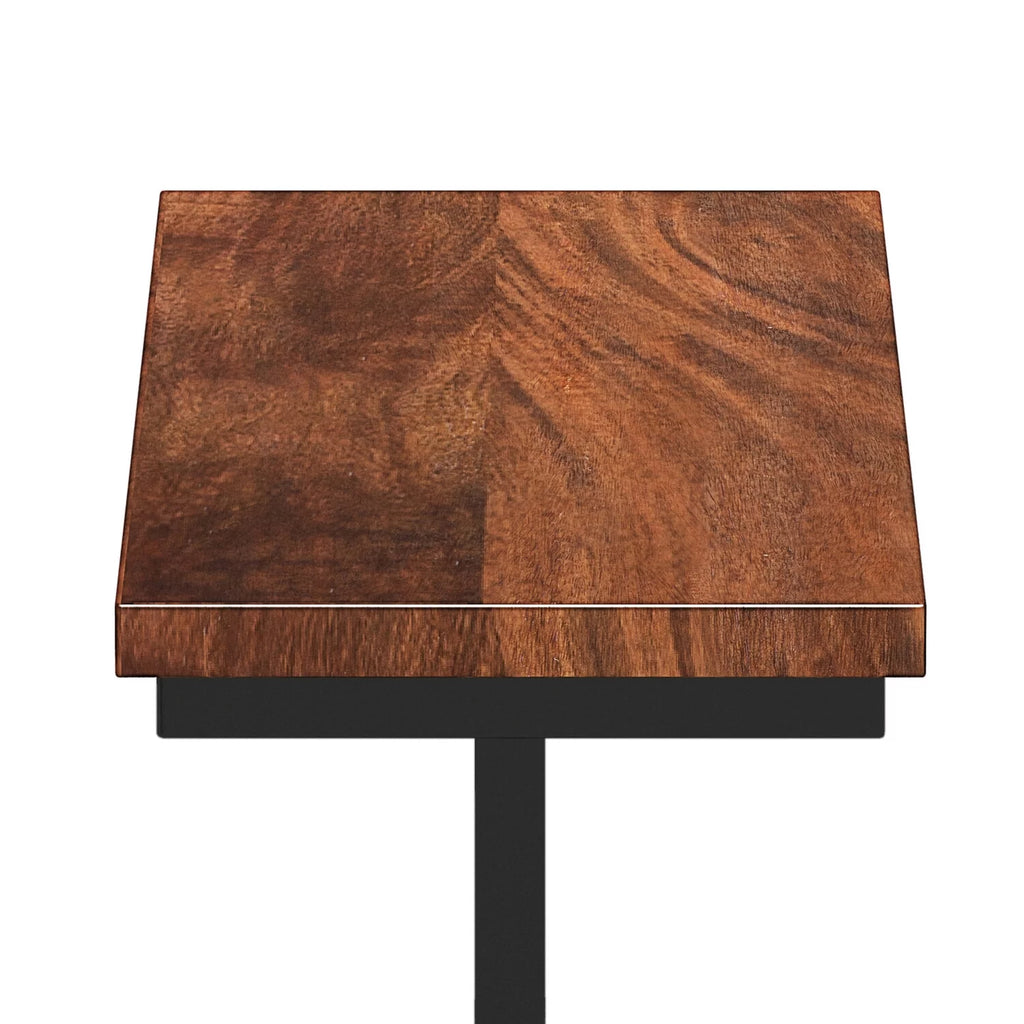 Dark Cognac Brown C Side Table O254