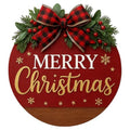 Christmas Wreath Hanging Sign with Bow C6340