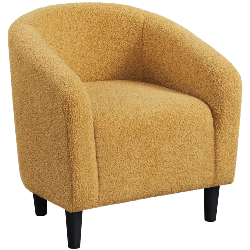 Mustard Yellow Upholstered Accent Chair X96367
