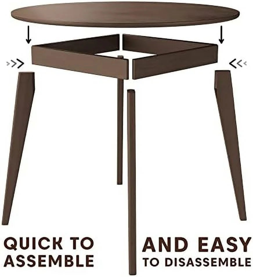 Round Solid Wood Dining Table 40 inch F317827