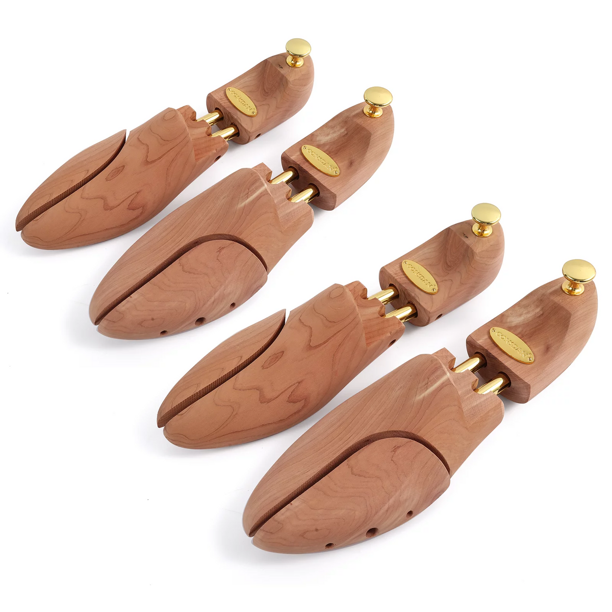 Cedar Wood Adjustable Shoe Trees, 2 Pairs I595631