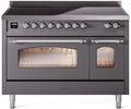 48 Induction Range with Electric Oven in Matte Graphite G80837