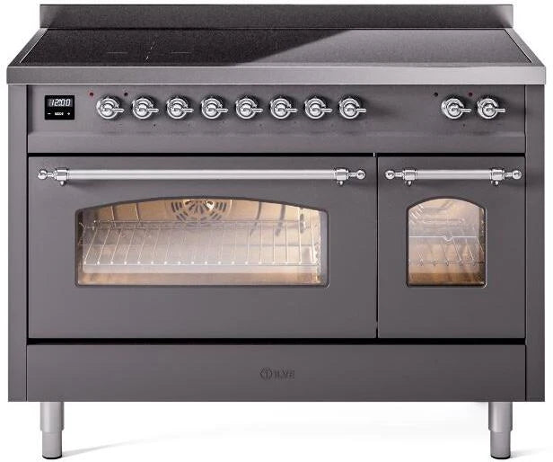 48 Induction Range with Electric Oven in Matte Graphite G80837